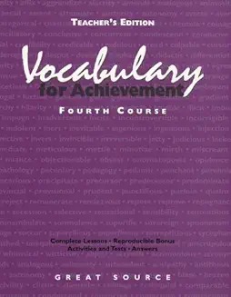 Vocabulary for achievement fourth course [Teacher