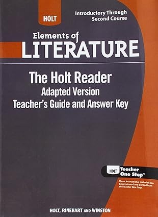 The holt reader adapted version teacher