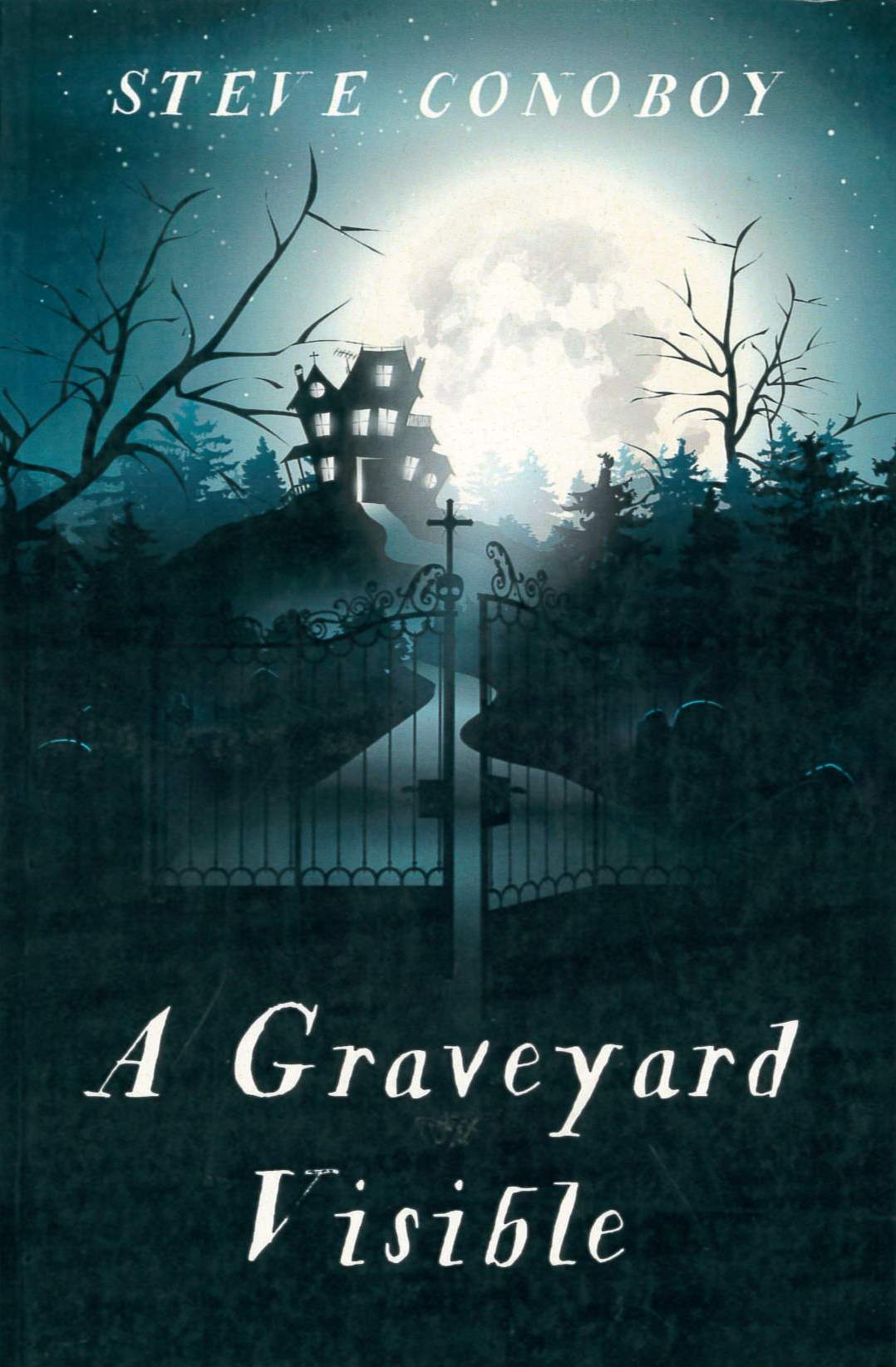 A graveyard visible /