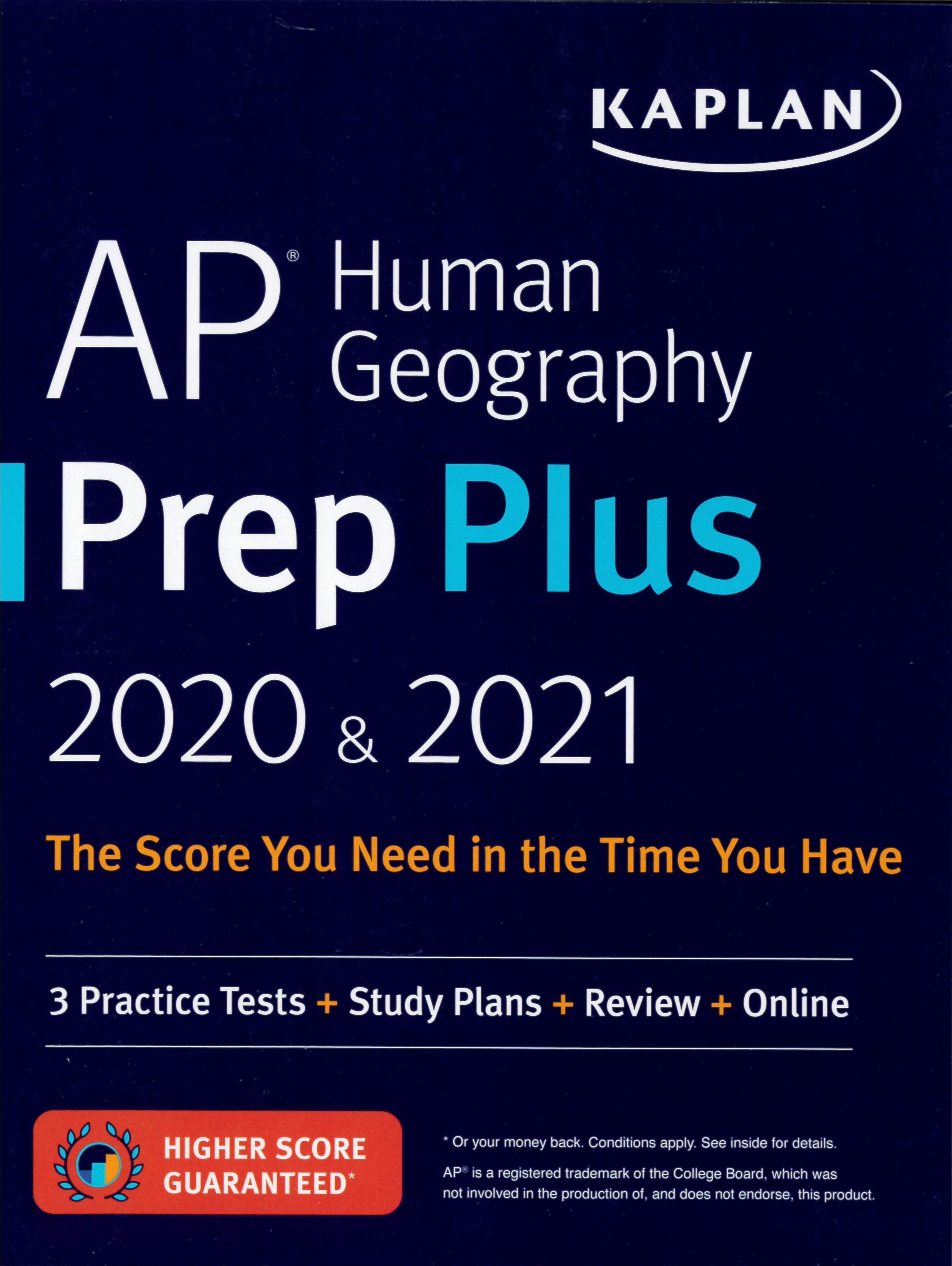 AP Human Geography Prep Plus 2020 & 2021 : Score You Need in the Time You Have /
