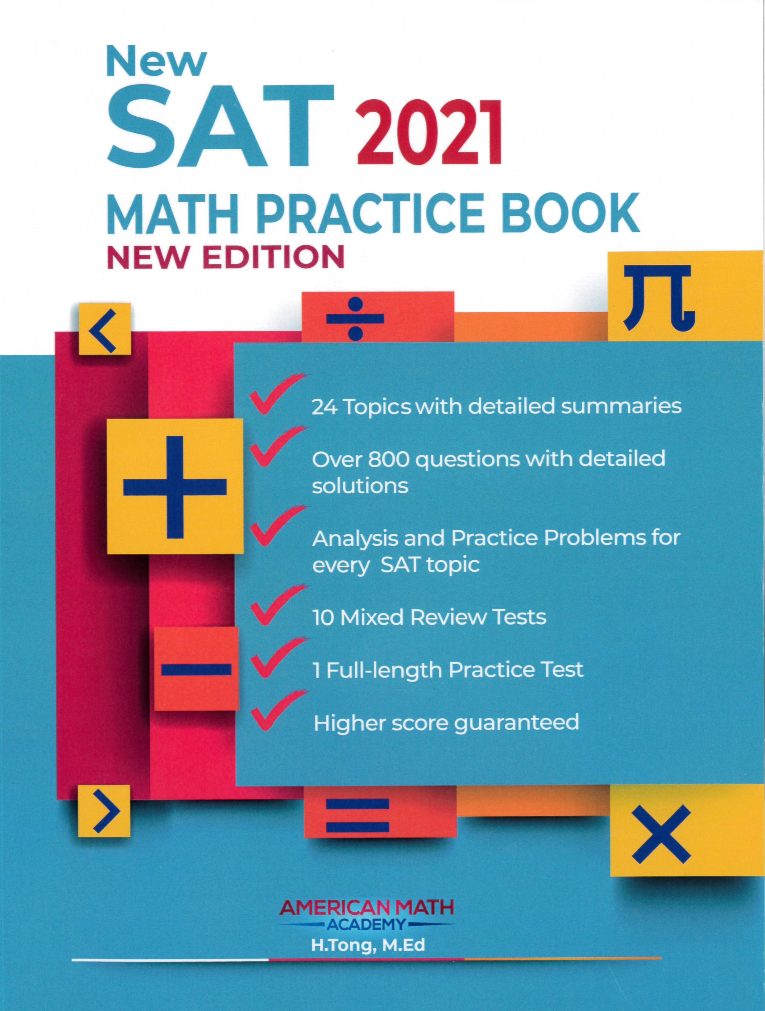 New SAT 2021 Math Practice Book /