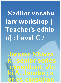 Sadlier vocabulary workshop [Teacher