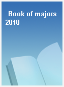 Book of majors 2018